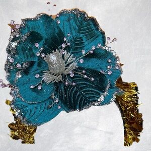 Locally made, Mardi Gras Flower Sparkle Headband